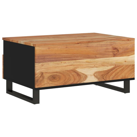 vidaXL Couchtisch 80x54x40 cm Massivholz Akazie & Holzwerkstoff