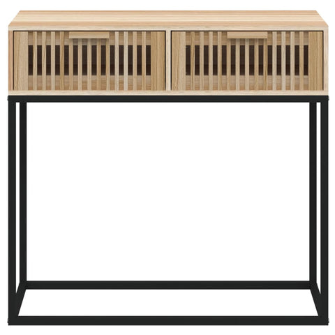 vidaXL Konsolentisch 80x30x75 cm Holzwerkstoff und Eisen