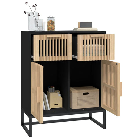 Sideboard Schwarz 60x30x75 cm Holzwerkstoff