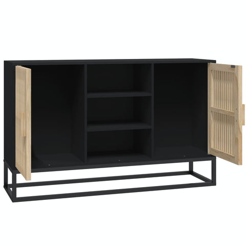 Sideboard Schwarz 105x30x65 cm Holzwerkstoff