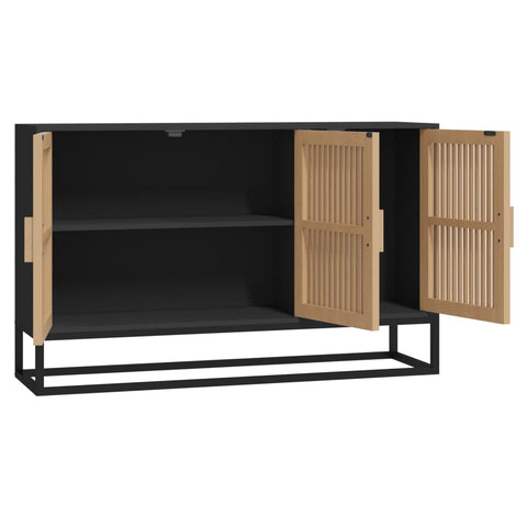 Sideboard Schwarz 105x30x65 cm Holzwerkstoff