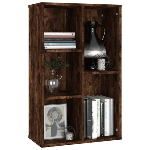 Bücherregal/Sideboard Räuchereiche 50x25x80 cm Holzwerkstoff