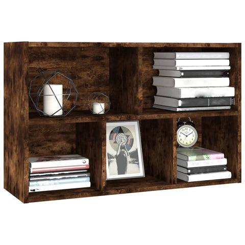 Bücherregal/Sideboard Räuchereiche 50x25x80 cm Holzwerkstoff