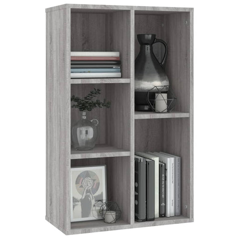 Bücherregal/Sideboard Grau Sonoma 50x25x80 cm Holzwerkstoff