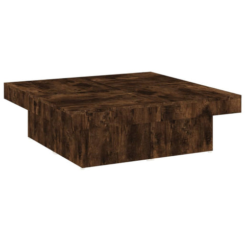 vidaXL Couchtisch Räuchereiche 90x90x28 cm Holzwerkstoff