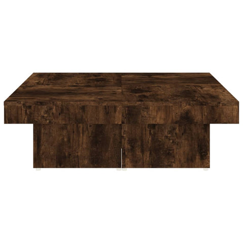 vidaXL Couchtisch Räuchereiche 90x90x28 cm Holzwerkstoff