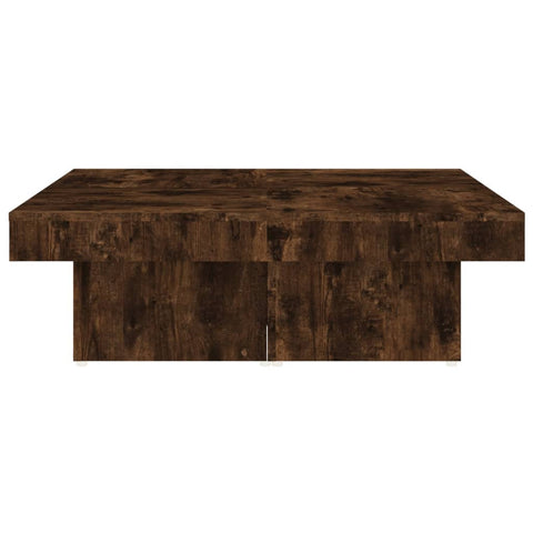 vidaXL Couchtisch Räuchereiche 90x90x28 cm Holzwerkstoff