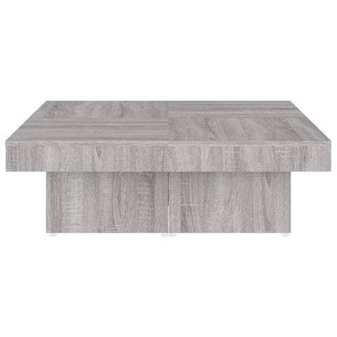 vidaXL Couchtisch Grau Sonoma 90x90x28 cm Holzwerkstoff