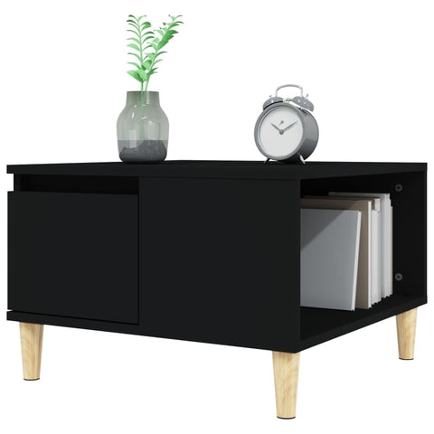 vidaXL Couchtisch Schwarz 55x55x36,5 cm Holzwerkstoff