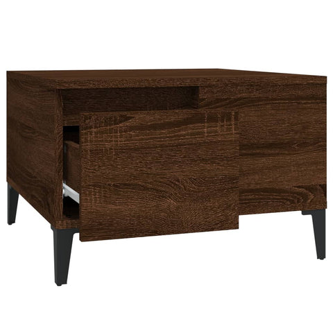 vidaXL Couchtisch Braun Eichen-Optik 55x55x36,5 cm Holzwerkstoff