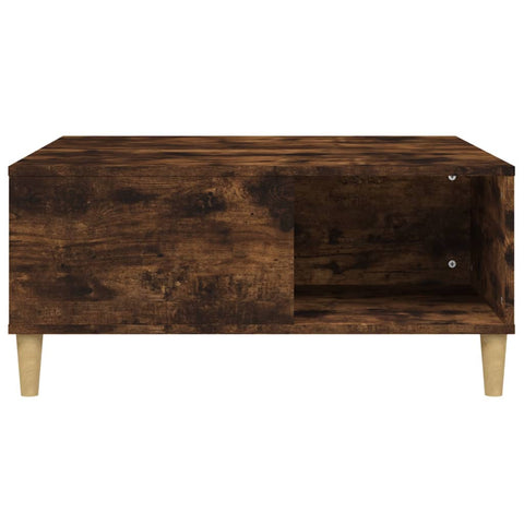 vidaXL Couchtisch Räuchereiche 80x80x36,5 cm Holzwerkstoff