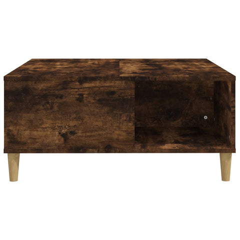 vidaXL Couchtisch Räuchereiche 80x80x36,5 cm Holzwerkstoff