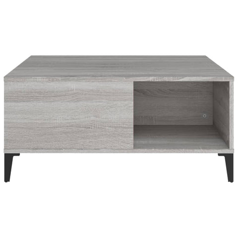 vidaXL Couchtisch Grau Sonoma 80x80x36,5 cm Holzwerkstoff