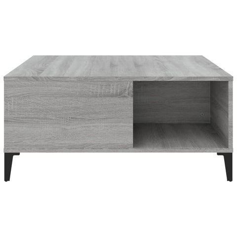 vidaXL Couchtisch Grau Sonoma 80x80x36,5 cm Holzwerkstoff