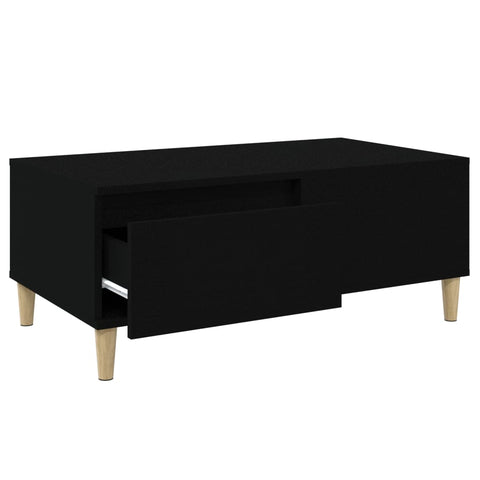 vidaXL Couchtisch Schwarz 90x50x36,5 cm Holzwerkstoff