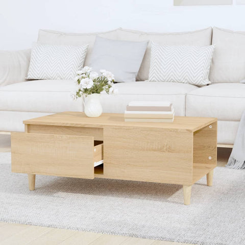 vidaXL Couchtisch Sonoma-Eiche 90x50x36,5 cm Holzwerkstoff