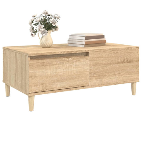 vidaXL Couchtisch Sonoma-Eiche 90x50x36,5 cm Holzwerkstoff