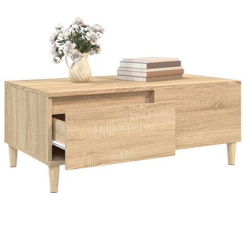 vidaXL Couchtisch Sonoma-Eiche 90x50x36,5 cm Holzwerkstoff