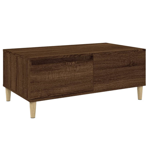 vidaXL Couchtisch Braun Eichen-Optik 90x50x36,5 cm Holzwerkstoff