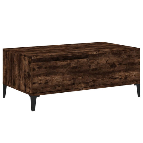 vidaXL Couchtisch Räuchereiche 90x50x36,5 cm Holzwerkstoff