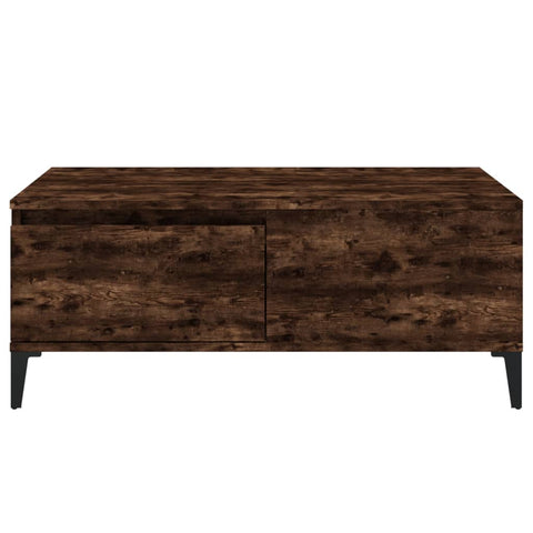 vidaXL Couchtisch Räuchereiche 90x50x36,5 cm Holzwerkstoff