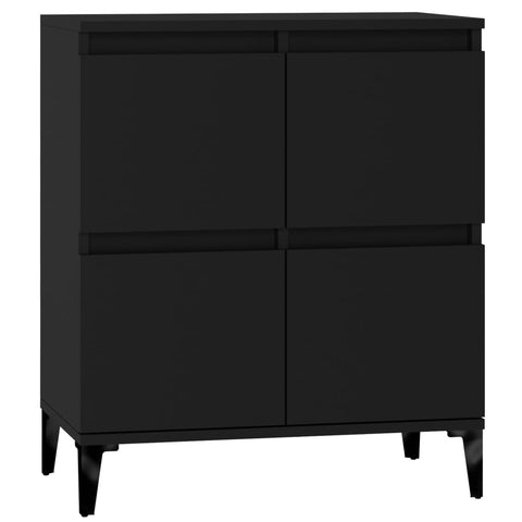 vidaXL Sideboard Schwarz 60x35x70 cm Holzwerkstoff