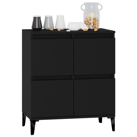 vidaXL Sideboard Schwarz 60x35x70 cm Holzwerkstoff