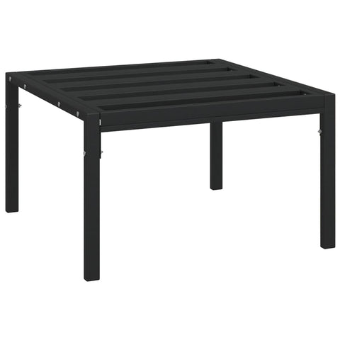 vidaXL Garten-Couchtisch Schwarz 60x60x35 cm Stahl