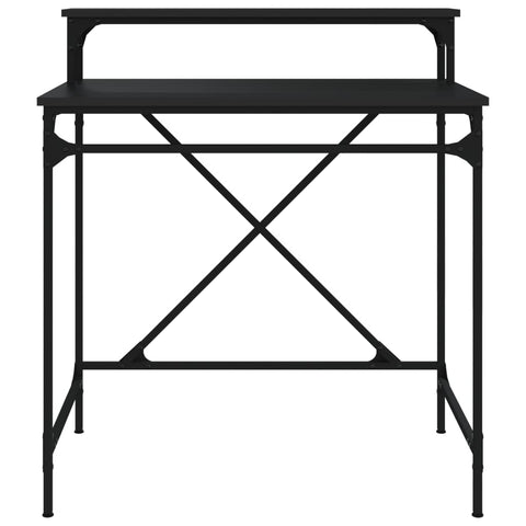 vidaXL Schreibtisch Schwarz 80x50x90 cm Holzwerkstoff und Eisen