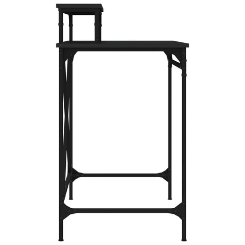 vidaXL Schreibtisch Schwarz 80x50x90 cm Holzwerkstoff und Eisen