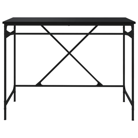 vidaXL Schreibtisch Schwarz 100x50x75 cm Holzwerkstoff und Eisen