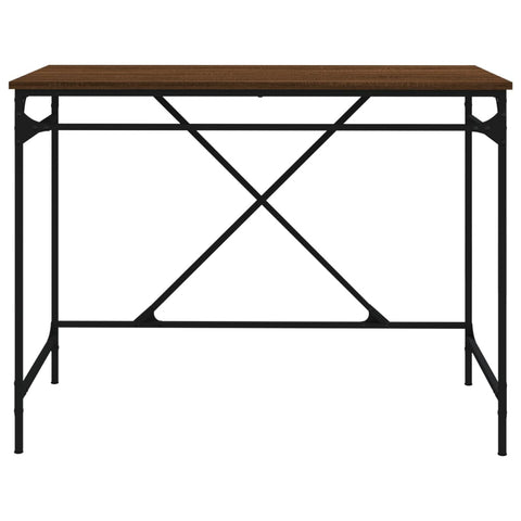 vidaXL Schreibtisch Braun Eichen-Optik 100x50x75cm Holzwerkstoff Eisen