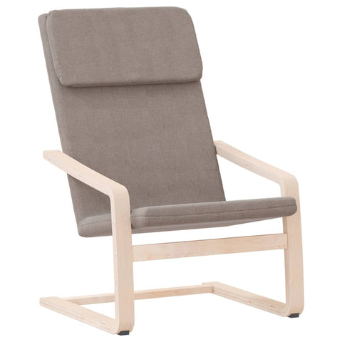 vidaXL Relaxsessel Taupe Stoff