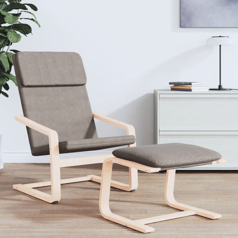 vidaXL Relaxsessel Taupe Stoff