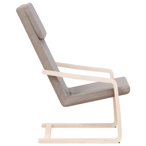 vidaXL Relaxsessel Taupe Stoff