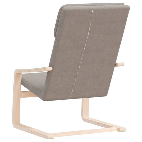 vidaXL Relaxsessel Taupe Stoff