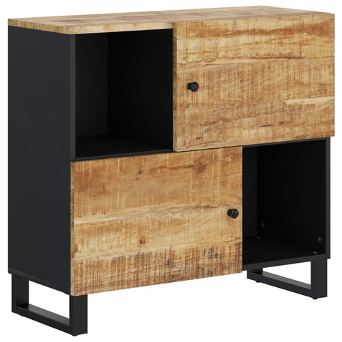 vidaXL Sideboard mit 2 Türen 80x33x75 cm Massivholz Mango