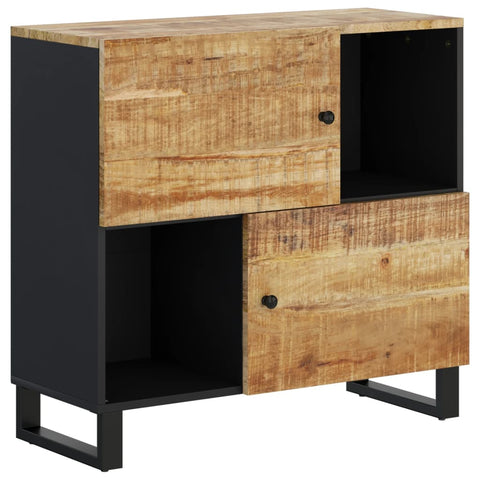 vidaXL Sideboard mit 2 Türen 80x33x75 cm Massivholz Mango