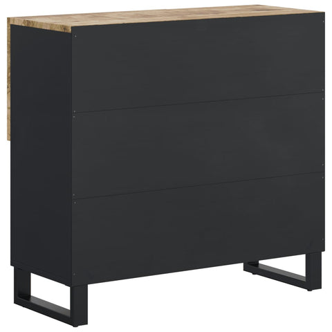 vidaXL Sideboard mit 2 Türen 80x33x75 cm Massivholz Mango