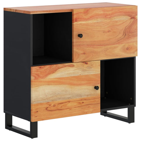 vidaXL Sideboard mit 2 Türen 80x33x75 cm Massivholz Akazie