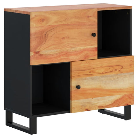 vidaXL Sideboard mit 2 Türen 80x33x75 cm Massivholz Akazie