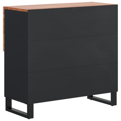 vidaXL Sideboard mit 2 Türen 80x33x75 cm Massivholz Akazie