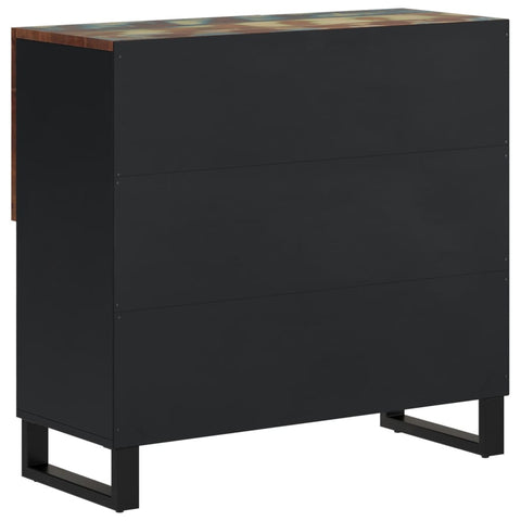 vidaXL Sideboard mit 2 Türen 80x33x75 cm Altholz Massiv