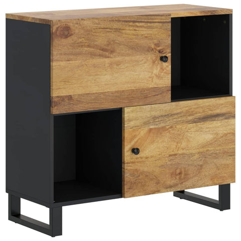 vidaXL Sideboard mit 2 Türen 80x33x75 cm Massivholz Mango