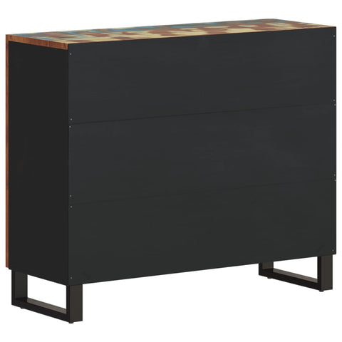 vidaXL Sideboard mit 2 Türen 90x33x75 cm Altholz Massiv