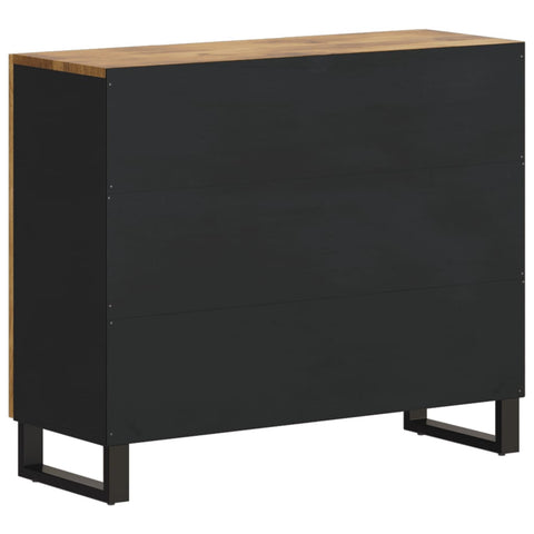 vidaXL Sideboard mit 2 Türen 90x33x75 cm Massivholz Mango