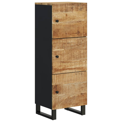 vidaXL Highboard mit 3 Türen 40x33x110 cm Massivholz Mango & Eisen