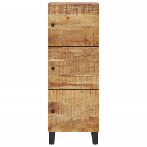 vidaXL Highboard mit 3 Türen 40x33x110 cm Massivholz Mango & Eisen