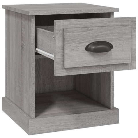 vidaXL Nachttisch Grau Sonoma 39x39x47,5 cm Holzwerkstoff