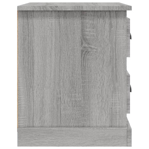 vidaXL Nachttisch Grau Sonoma 39x39x47,5 cm Holzwerkstoff